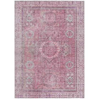 Irias Pink Washable Indoor-Outdoor Rug