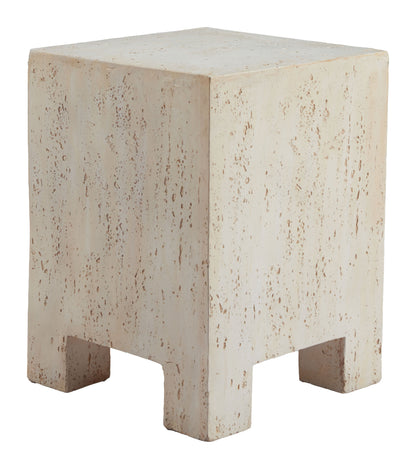 Kitara Metal Beige Square Side Table