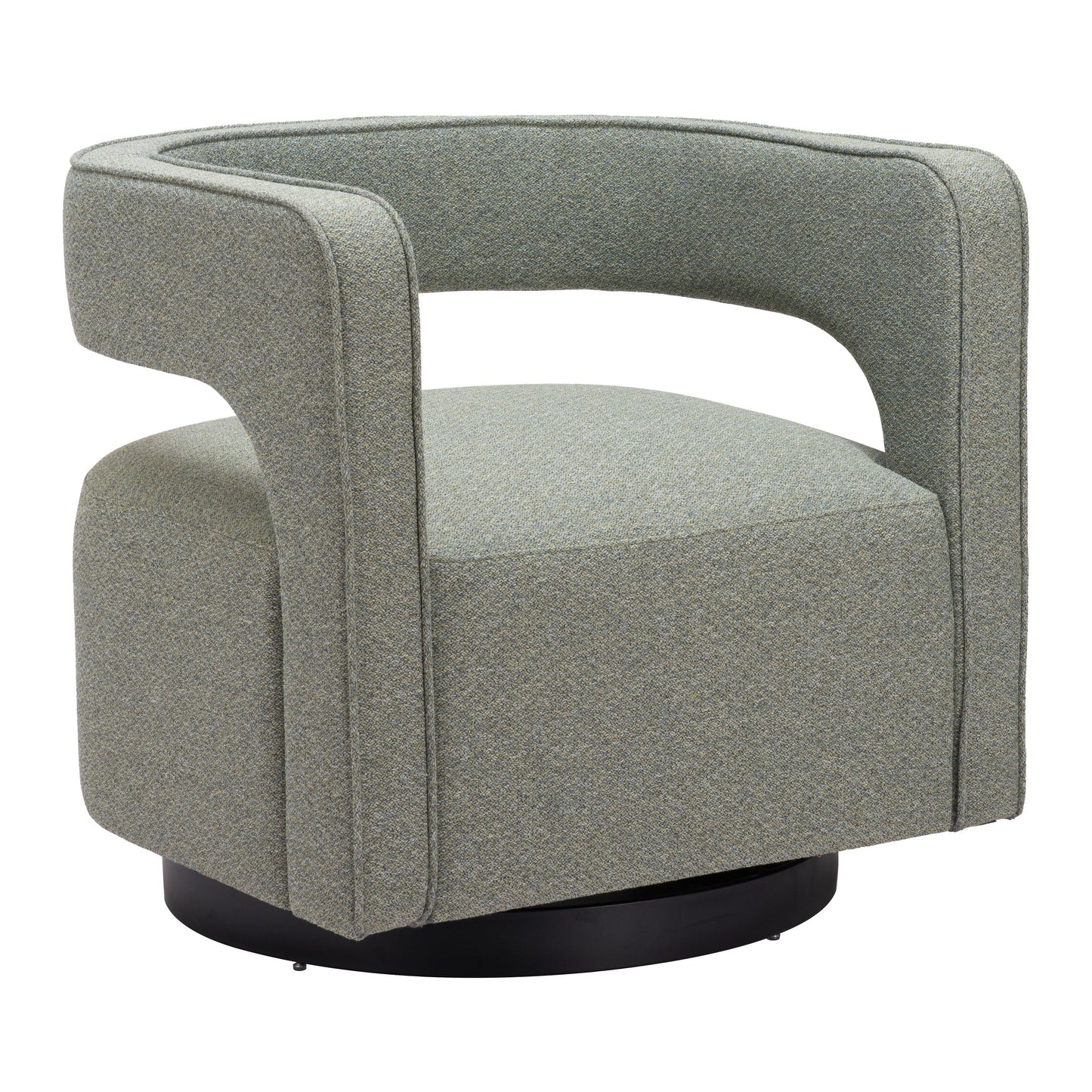 Turku Sage Green Swivel Arm Chair