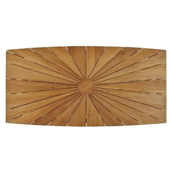 Cambria Rectangular Teak Outdoor Dining Table -- view 5