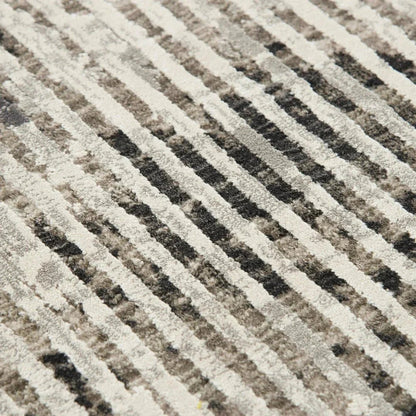 Bret Abstract Gray Area Rugs For Living Room - LOOMLAN - LOOMLAN - Area Rugs
