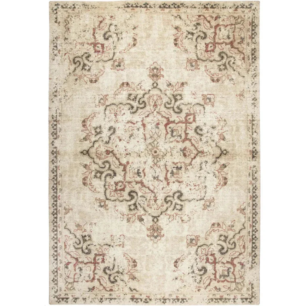 Dido Medallion Beige Large Area Rugs For Living Room - LOOMLAN - LOOMLAN - Area Rugs