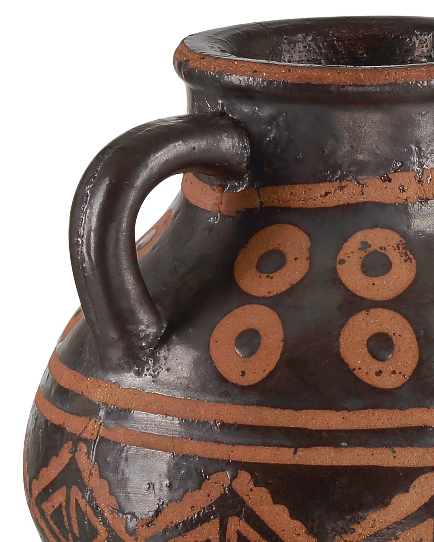 Nought Terracotta Coffee Brown Vase (Set of 2)