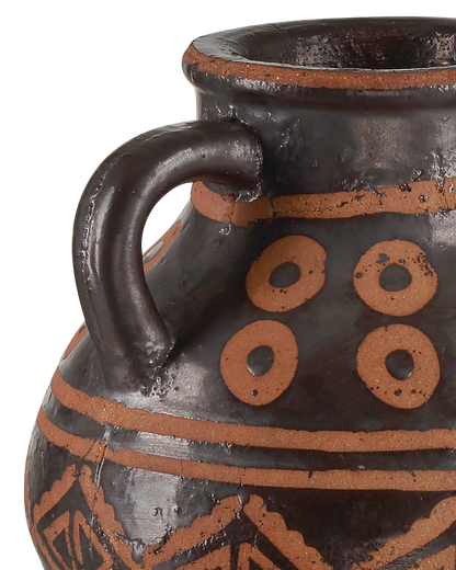 Nought Terracotta Coffee Brown Vase (Set of 2)