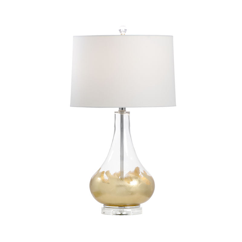 Chelsea House Hand Leafed Gold Design Table Lamp
