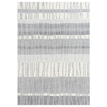 Chiu Stripe Light Gray Area Rugs For Living Room