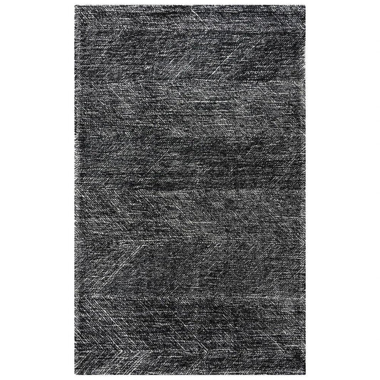 Caca Chevron Black Area Rugs For Living Room