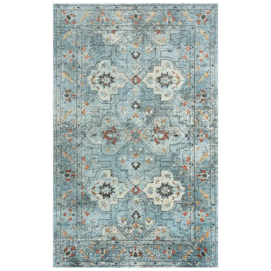 LOOMLAN Alva Medallion Blue Large Area Rugs
