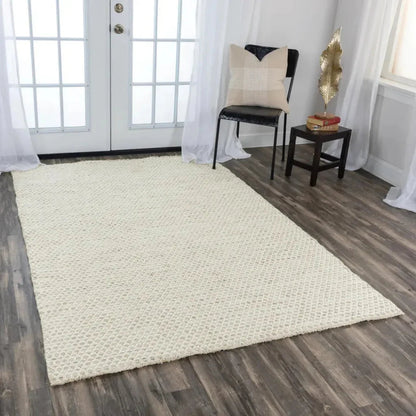 Coce Basketweave Beige Area Rugs For Living Room -- beige