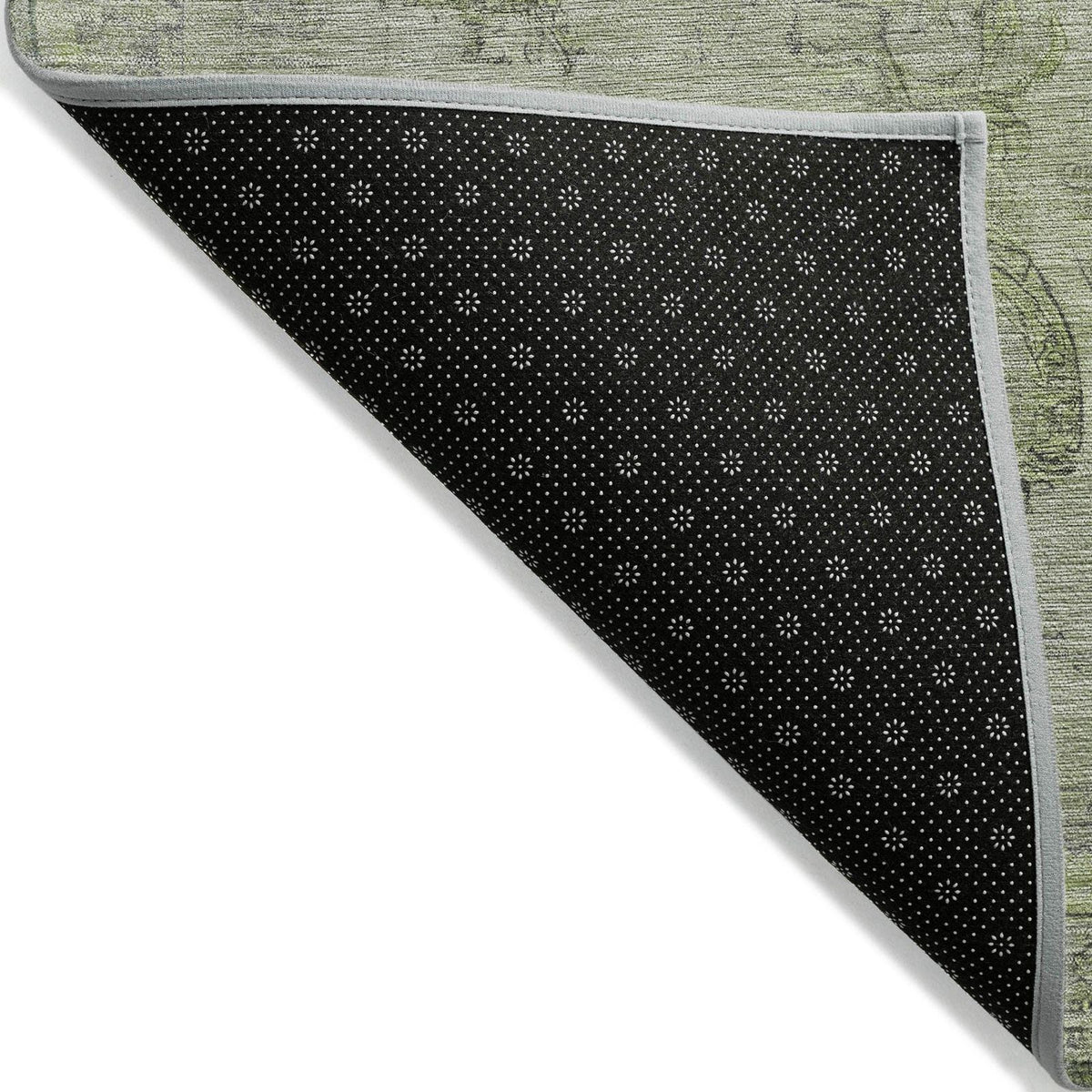 Laeanor Green Washable Indoor-Outdoor Rug