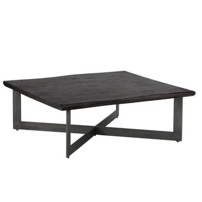Marley Iron Base Square Coffee Table