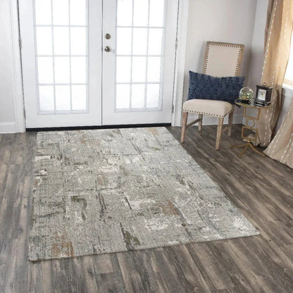 Ausi Abstract Gray Large Area Rugs For Living Room -- gray