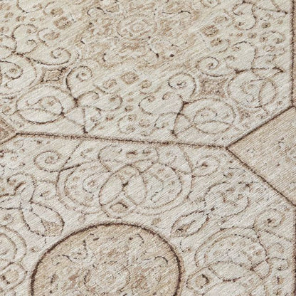 Iriora Brown Washable Indoor-Outdoor Rug