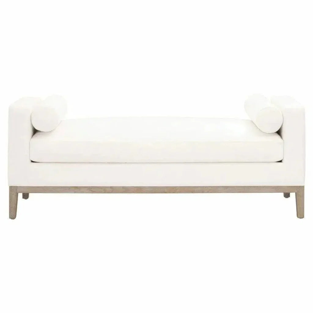 Keaton Bench LiveSmart White Natural Oak -- view 8