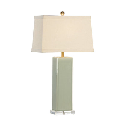 Chelsea House Becker Ceramic Made Antique Brass Vase Table Lamp