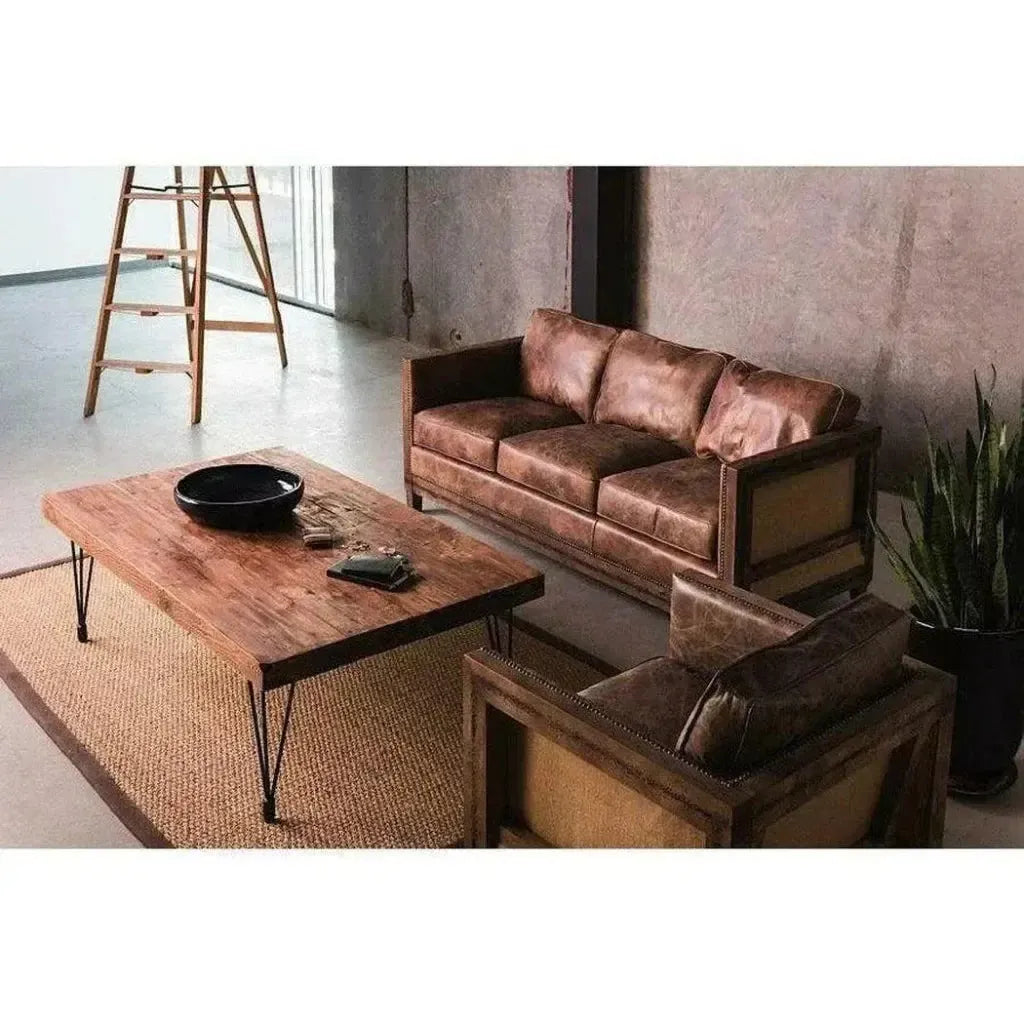Darlington Brown Leather Club Chair -- view 8
