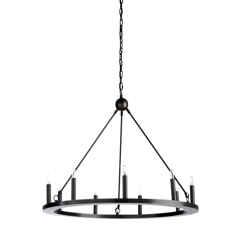 Florentine Round Iron Design Rustic Chandelier
