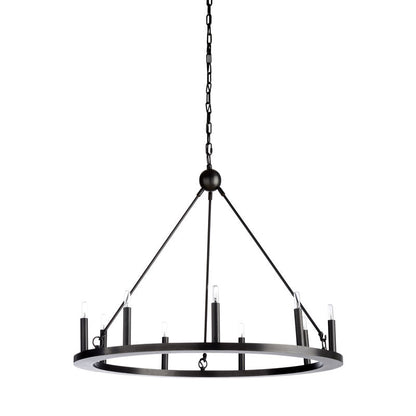 Florentine Round Iron Design Rustic Chandelier