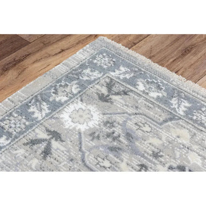 Djed Floral Blue Large Area Rugs For Living Room -- blue