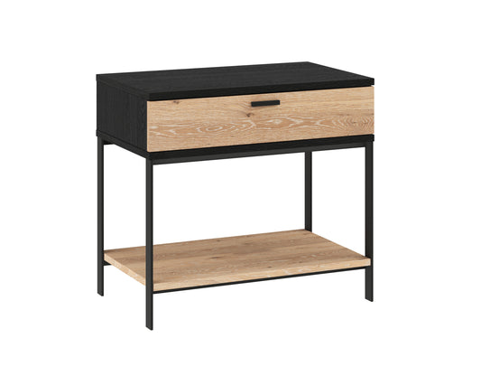 Rosso Nightstand Modern Design With Soft Closing Drawer