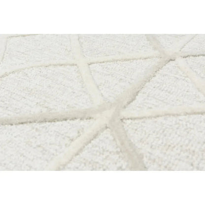 Apso Geometric Beige Living Room Rug - LOOMLAN - LOOMLAN - Area Rugs