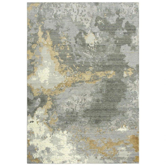 Adva Abstract Gray Large Area Rugs For Living Room