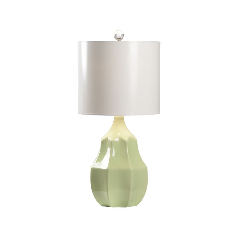 Citron Cocktail Glazed Ceramic Table Lamp-Table Lamps-Wildwood-White-LOOMLAN