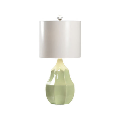 Citron Cocktail Glazed Ceramic Table Lamp-Table Lamps-Wildwood-White-LOOMLAN