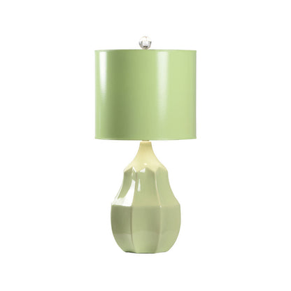 Citron Cocktail Glazed Ceramic Table Lamp-Table Lamps-Wildwood-Green-LOOMLAN