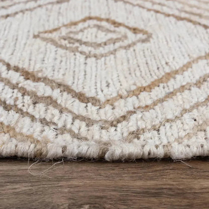 Ario Beige Jute Rug For Living Room -- beige