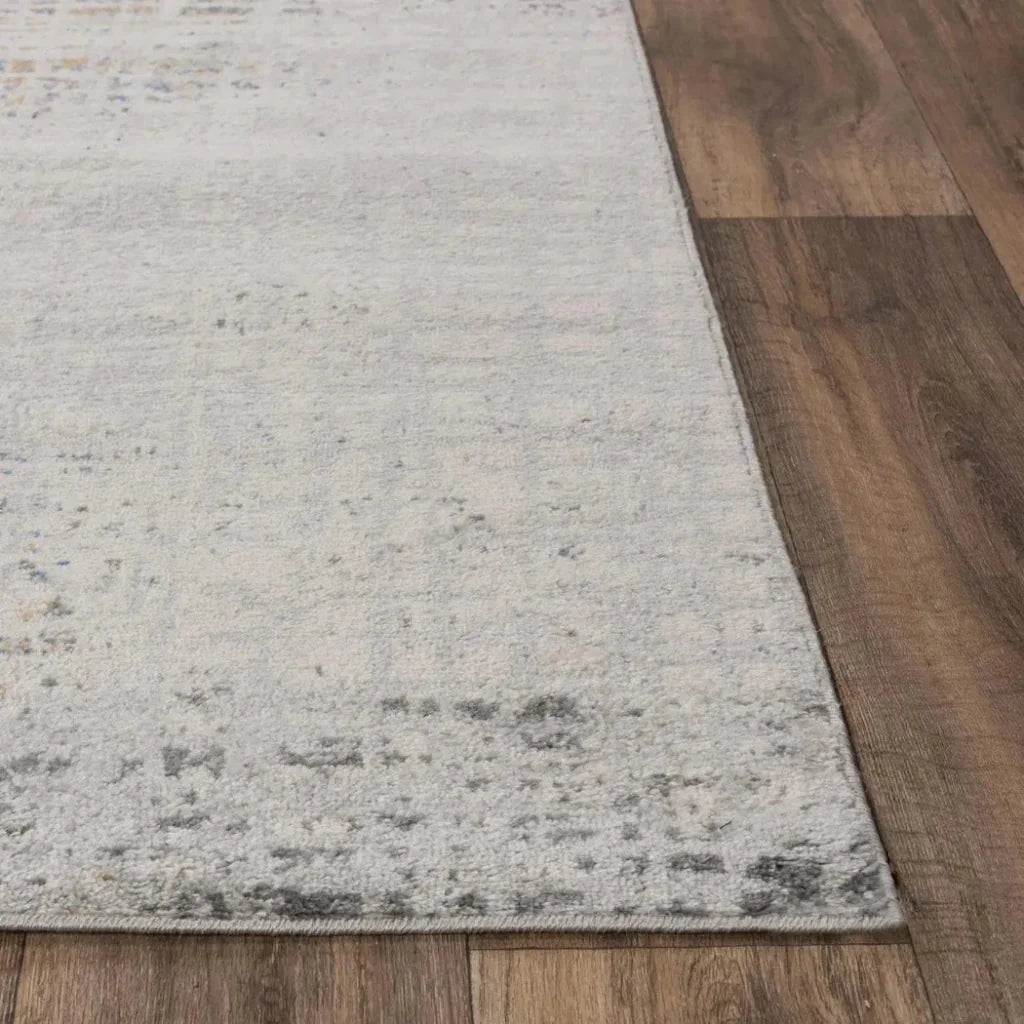 Dama Abstract Gray Kitchen Hallway Runner Rug -- gray