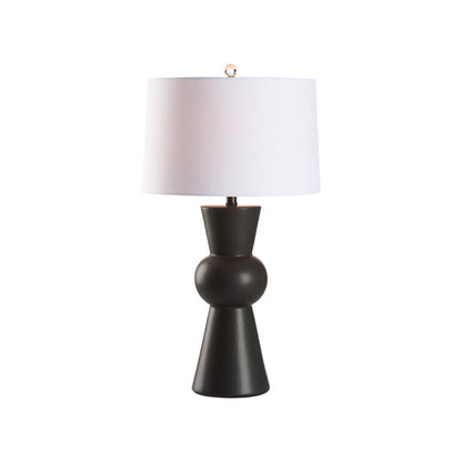 Chelsea House Chase Matte Black Ceramic Table Lamp
