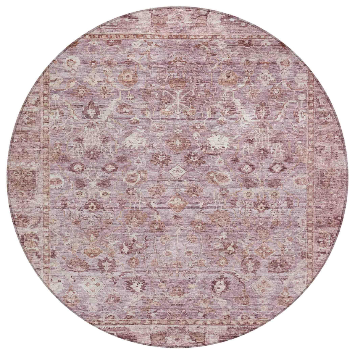 Laeel Pink Washable Indoor-Outdoor Rug