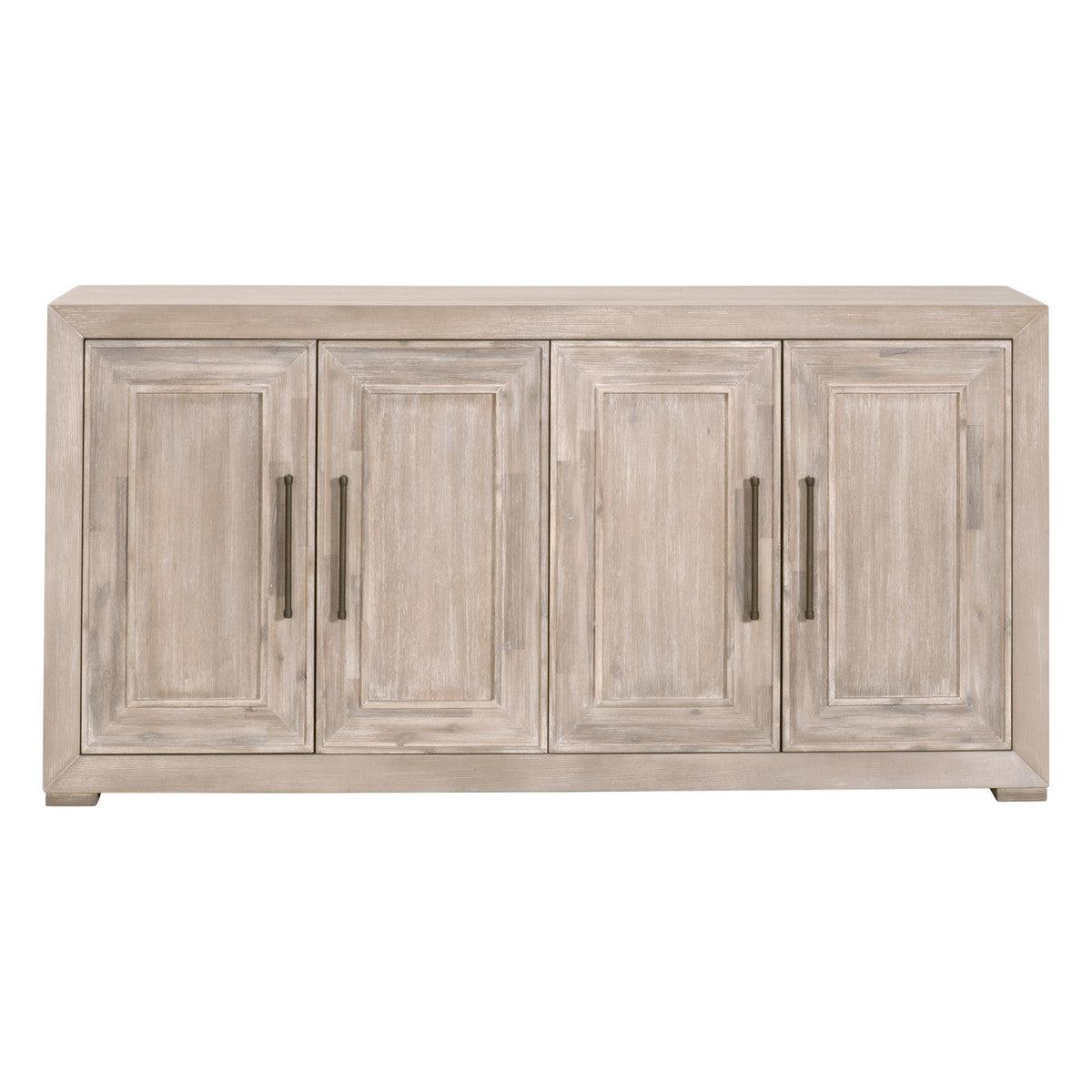 70" Solid Acacia Wood Sideboard for Dining Room With Wine Racks Sideboards LOOMLAN By Essentials For Living