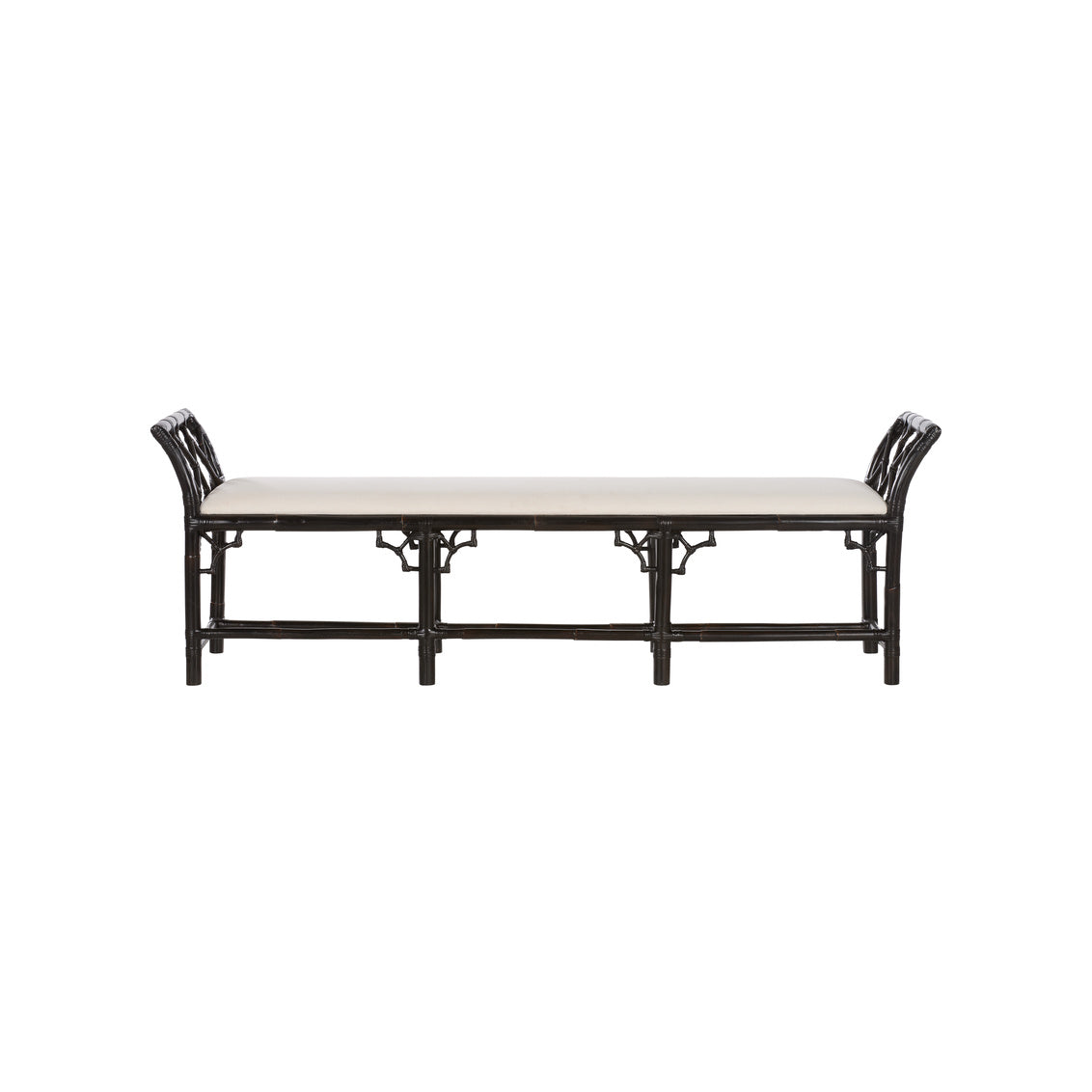 Chelsea House Chippendale Bamboo Regency Rattan Bedroom Bench