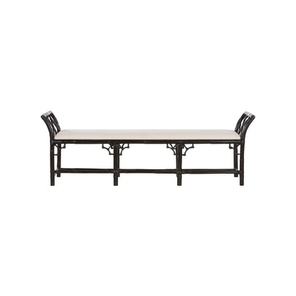 Chelsea House Chippendale Bamboo Regency Rattan Bedroom Bench