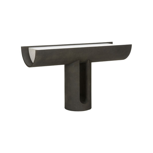 Wildwood Iron Ore Capsule Marble Top Console Table