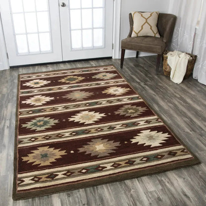 Deer Wool Red Hallway Kitchen Runner Rug -- red