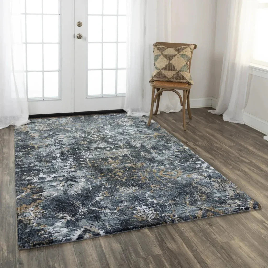 Bawa Charcoal Large Area Rugs For Living Room -- charcoal