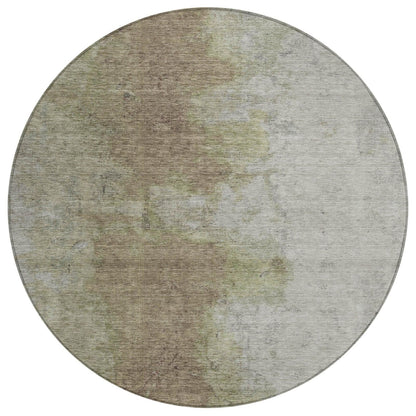 Iriel Brown Washable Indoor-Outdoor Rug