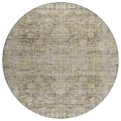 Iriira Gray Washable Indoor-Outdoor Rug