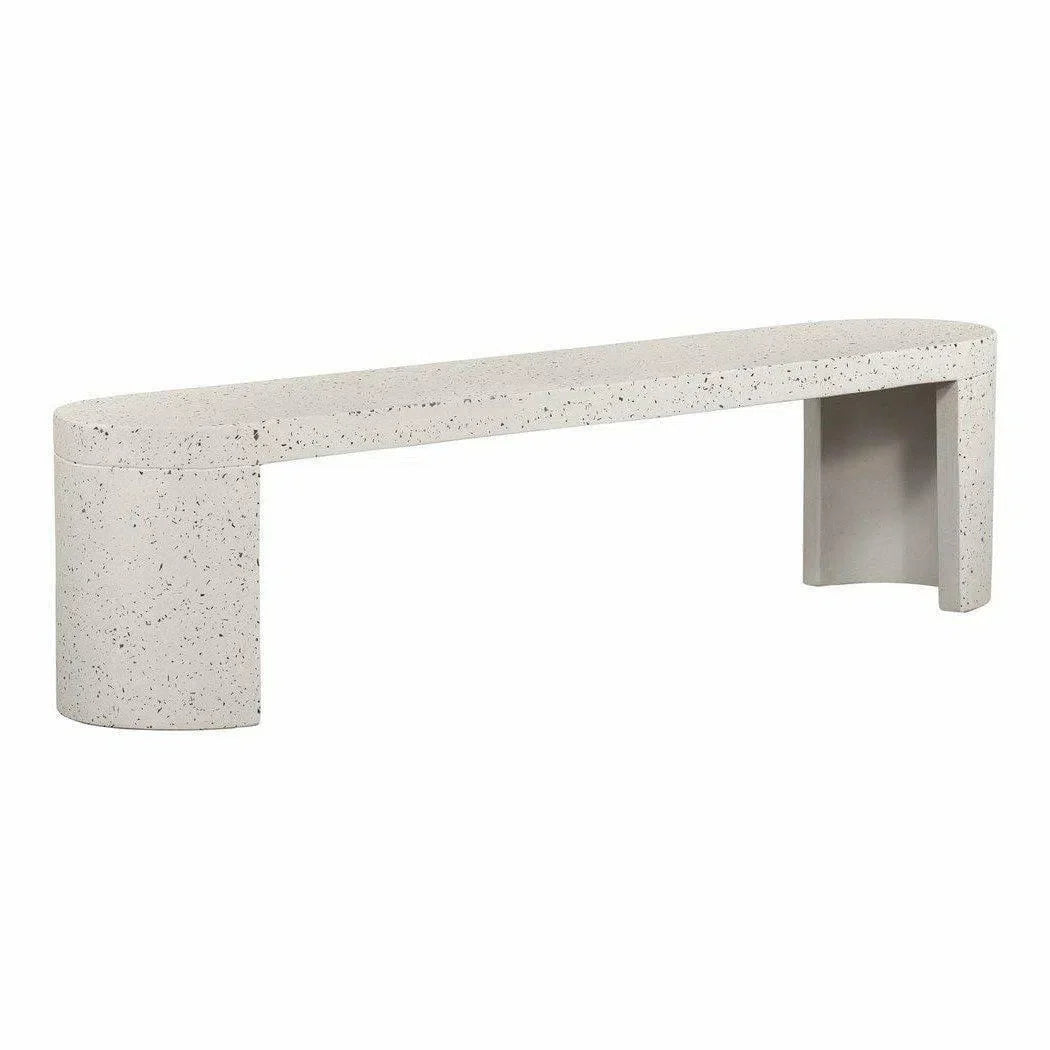 71 Inch Outdoor Bench Grey Contemporary Outdoor Benches LOOMLAN By Moe's Home