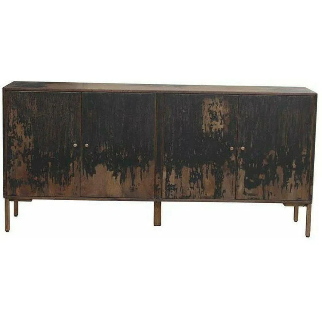 71 Inch Sideboard Black Rustic Sideboards LOOMLAN By Moe's Home