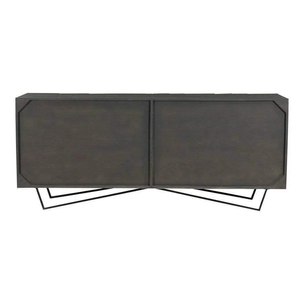 71 Inch Sideboard Charcoal Grey Contemporary Sideboards LOOMLAN By Moe's Home