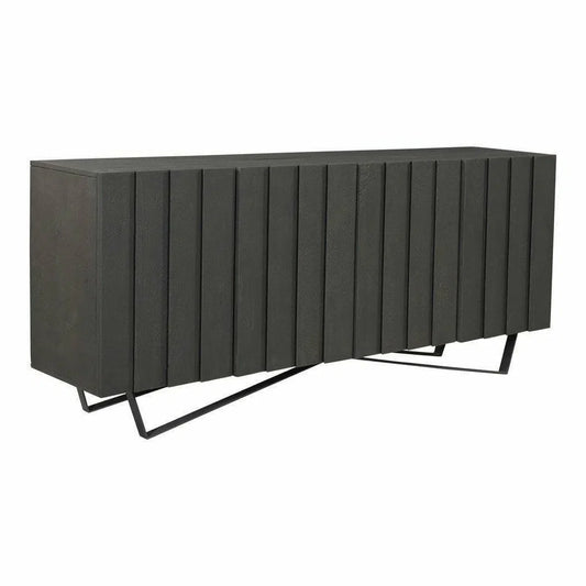 71 Inch Sideboard Charcoal Grey Contemporary Sideboards LOOMLAN By Moe's Home