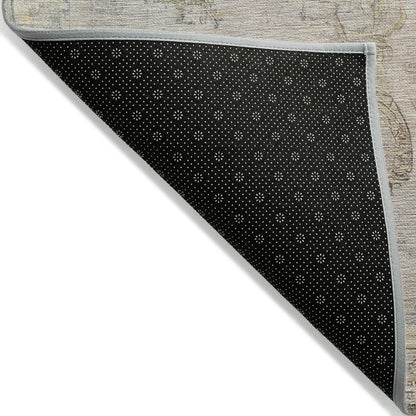 Laeanor Ivory Washable Indoor-Outdoor Rug