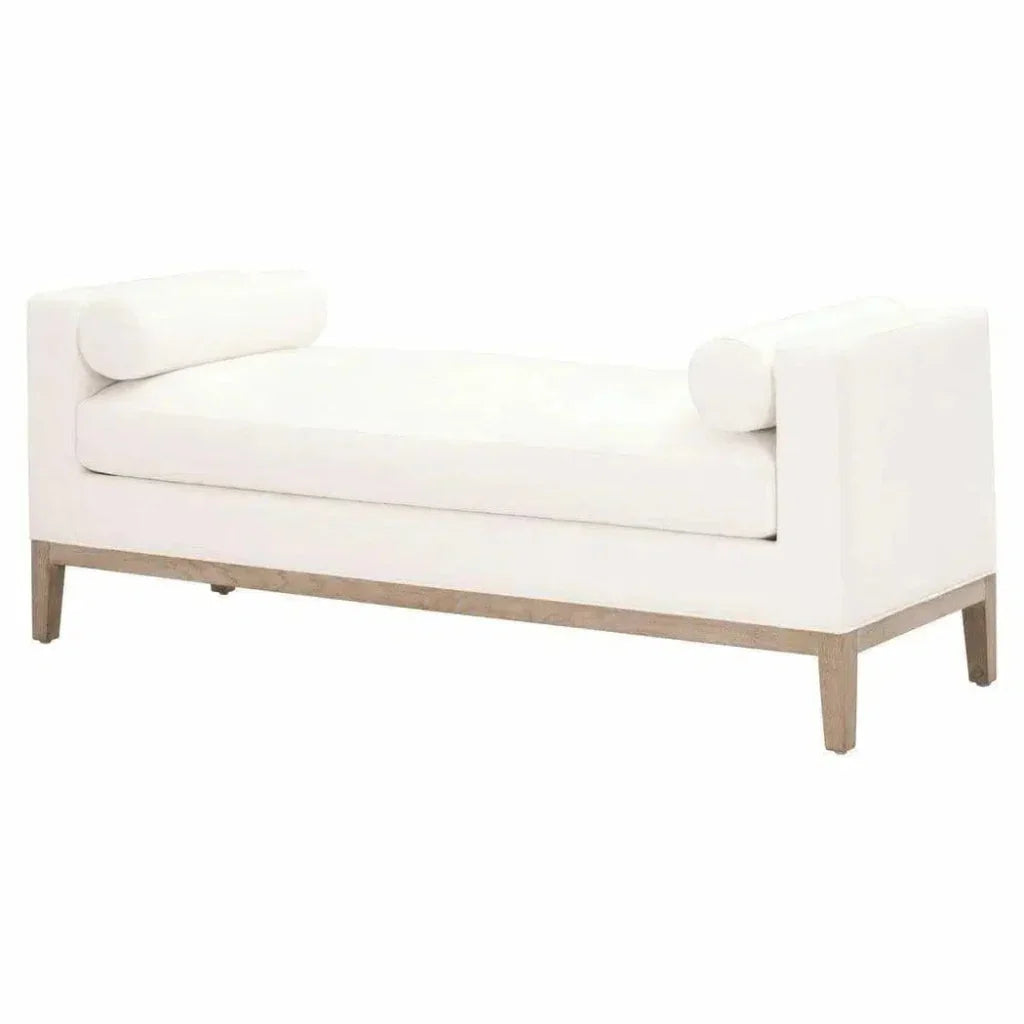 Keaton Bench LiveSmart White Natural Oak -- view 7