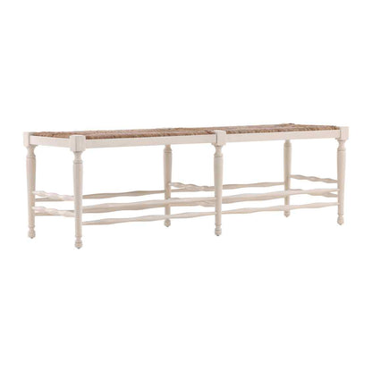 Reed Woven Rush Seat Bedroom Bench -- view 7