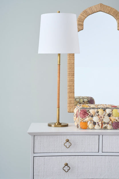Chelsea House Amelia Rattan Warp Table Lamp