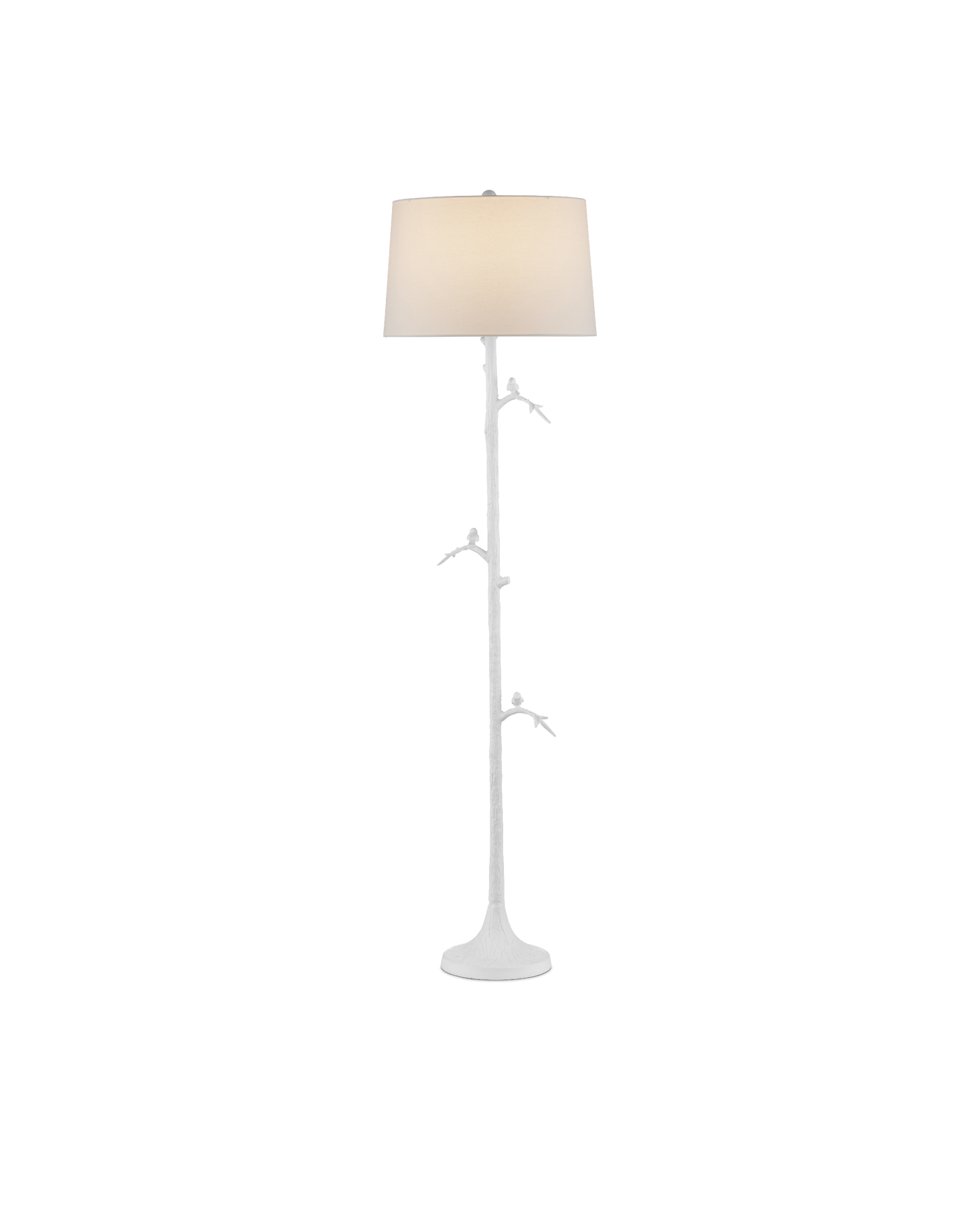 Piaf Aluminum White Floor Lamp